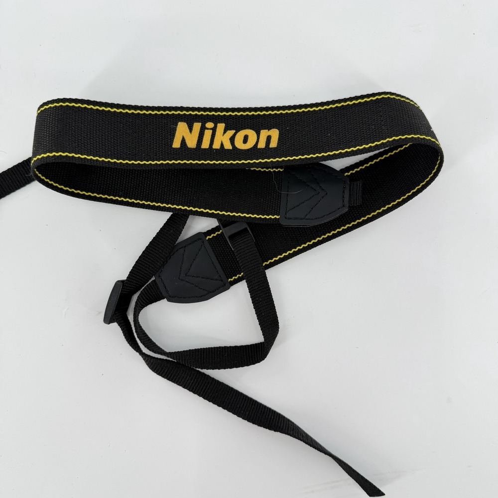 Nikon Camera Neck Shoulder Strap For Professional Vintage Unisex OS Black Yellow